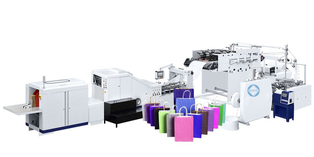 Fast Food Take Away Kraft Paper Bag Folding Gluing Machine from China
